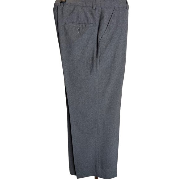 CIATTI dress pants trousers 32 x 25 flat front pockets charcoal wool lined - Picture 4 of 11